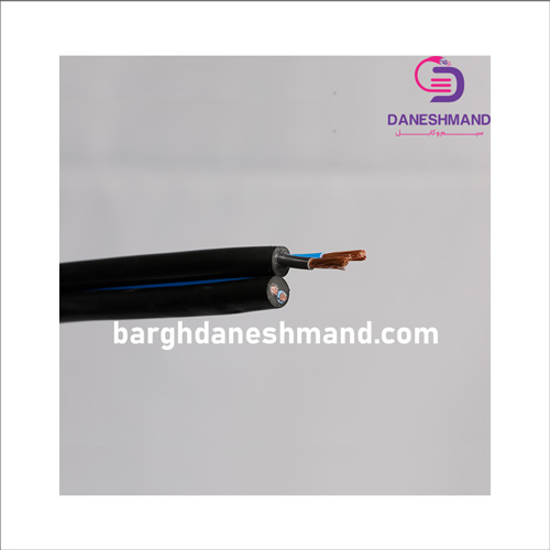 کابل 2 رشته 6*2 pvc مشکی صادراتی مشهد - تصویر 2