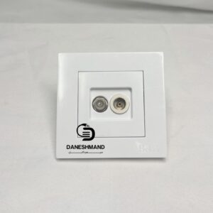 پریز  آنتن ماهواره توکار سفید بکر مدل آسان