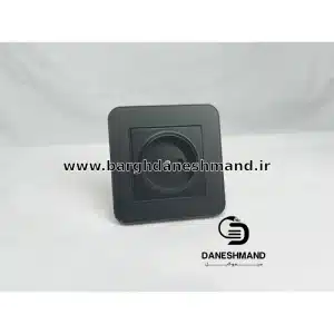پریز ساده توکار مشکی مات برند بکر