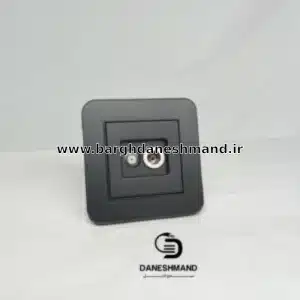 پریز  آنتن ماهواره توکار مشکی مات برند بکر