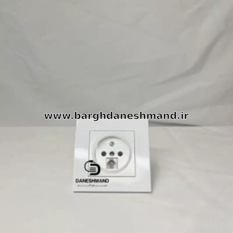 کلید یک پل توکار سفید بکر مدل آتا