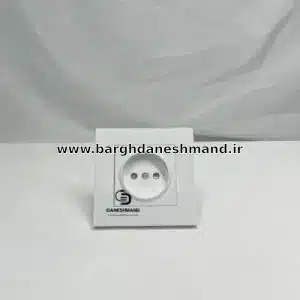 پریز ساده توکار سفید بکر مدل آسان