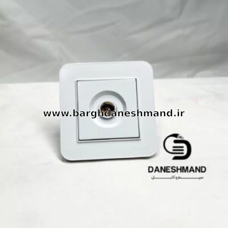پریز آنتن ماهواره توکار سفید بکر مدل آتا
