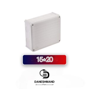 جعبه تقسیم روکار پلی کربنات سفید 20*15