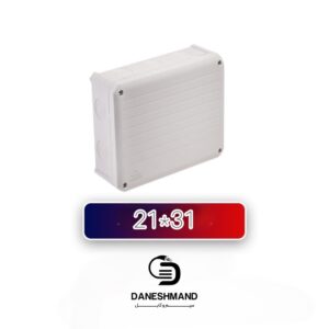 جعبه تقسیم روکار پلی کربنات سفید 31*21