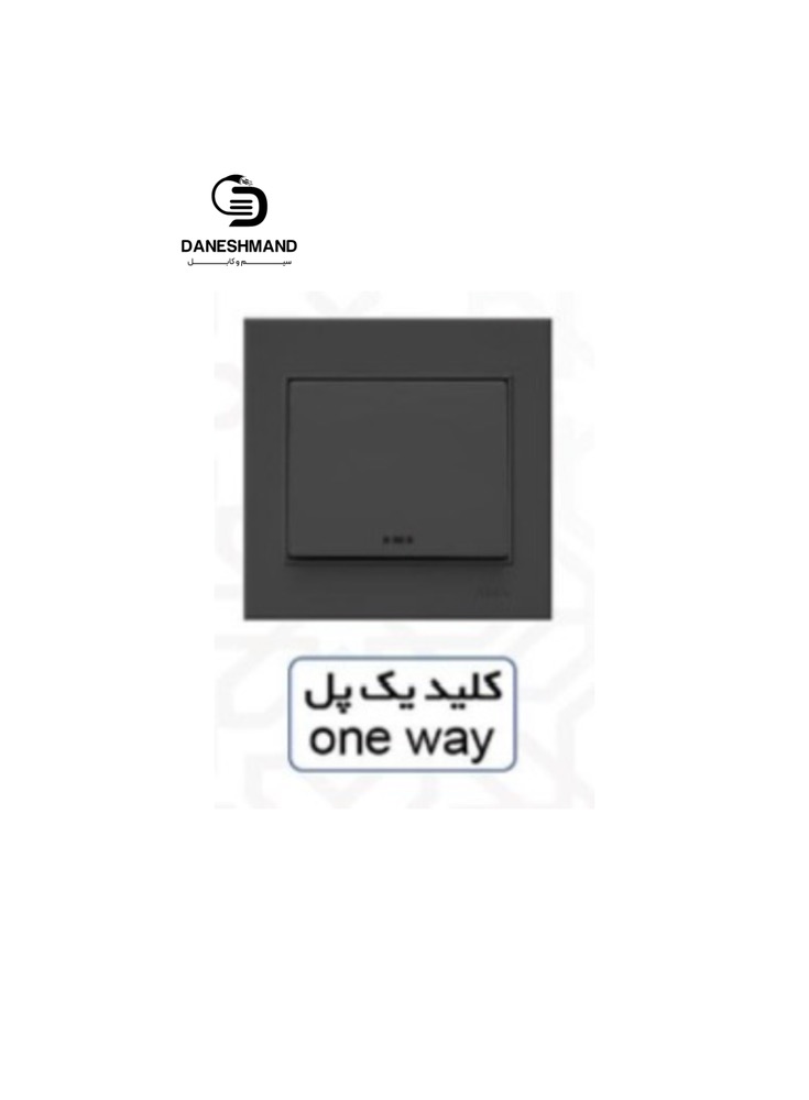 کلید یک پل آسیا مشکی مدل اریک