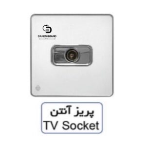 پریز  آنتن  آسیا سفید نقره ایی مدل یاقوت