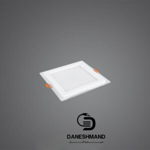 پنل گلاریس 12 وات مربع دور شیشه پارس شعاع توس