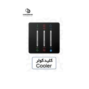 کلید کولر  آسیا مشکی نقره ایی مدل کریستال