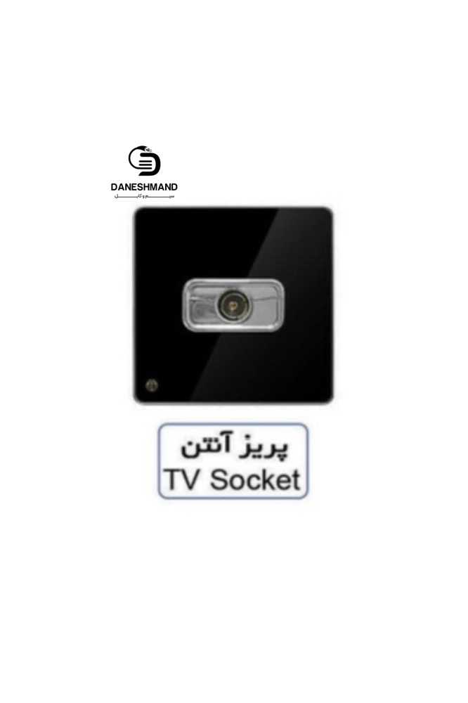پریز آنتن آسیا مشکی نقره ایی مدل یاقوت