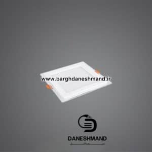 پنل گلاریس 18 وات مربع دور شیشه پارس شعاع توس