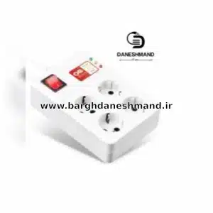 محافظ ۴ خانه کامپیوتر آنالوگ با کابل ۱/۸متری پارت الکتریک ( کد 2204)
