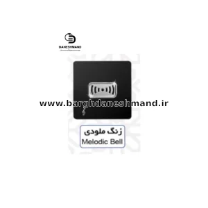 زنگ ملودی  آسیا مشکی نقره ایی مدل کریستال