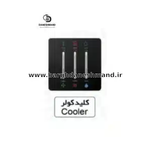 کلید کولر  آسیا مشکی نقره ایی مدل کریستال