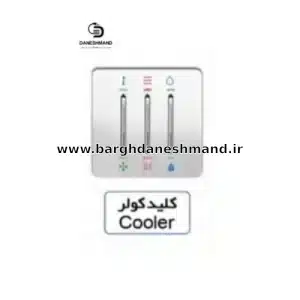 کلید کولر   آسیا سفید نقره ایی مدل کریستال