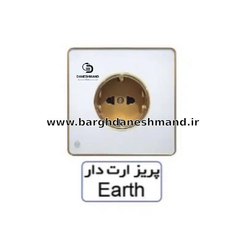 پریز ارت دار آسیا سفید طلایی مدل یاقوت