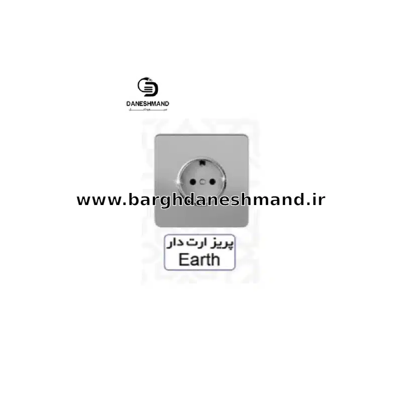 پریز ارت دار آسیا نقره ایی مدل کریستال