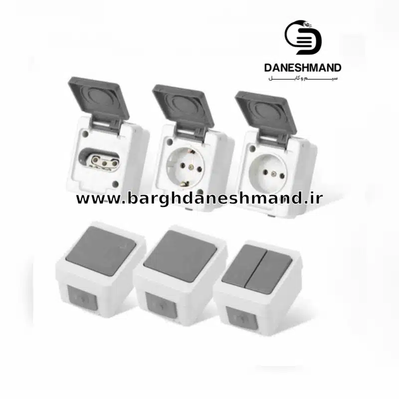 پریز بدون ارت مدل برکه پارت الکتریک