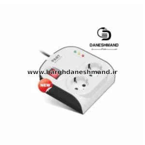 محافظ 2خانه ارت دار با کلید و کابل ۳ متری آنالوگ یخچال پارت الکتریک ( کد 8789)