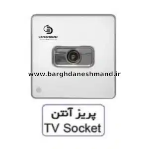 پریز  آنتن  آسیا سفید نقره ایی مدل یاقوت