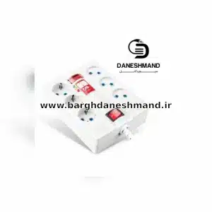 محافظ 6 خانه دیجیتالی با کابل ۵ متری پارت الکتریک ( کد 2160)