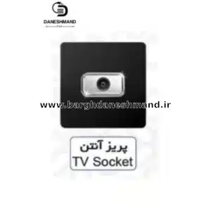 پریز  آنتن  آسیا مشکی نقره ایی مدل کریستال