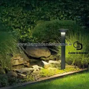 چراغ پارکی 60 سانتی مدل هلیوس با لامپ کد 5150 آلومینیوم
