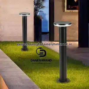 چراغ پارکی 80 سانتی مدل هلیوس با لامپ کد 5180 آلومینیوم