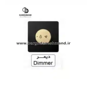 دیمر  آسیا مشکی طلایی مدل کریستال