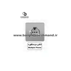 تلفن دو منظوره   آسیا نقره ایی مدل کریستال