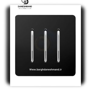 کلید 3 پل مشکی نقره ایی کریستال آسیا
