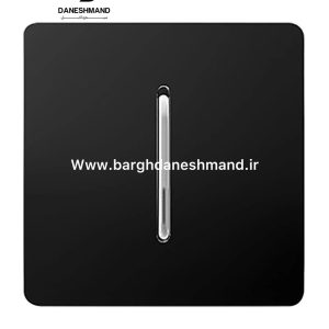 کلیدیک پل مشکی نقره ایی کریستال آسیا