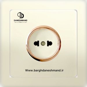 پریز ساده صدفی کریستال آسیا