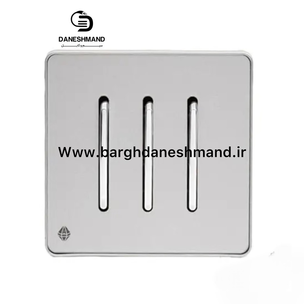 کلید 3 پل سفید نقره ایی یاقوت آسیا