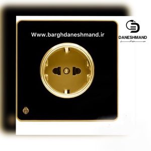 پریز ارت دار مشکی طلایی یاقوت آسیا