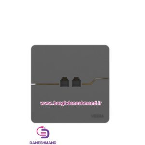 پریز تلفن ویرا مدل تی 2(t2)نوک مدادی مات